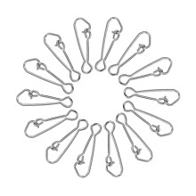 100 Pcs de PêChe Crochet Snap Liens de PêChe Pivot Snap Ligne de Crochet Connecteur Carp de PêChe S'Attaquer L-20Mm