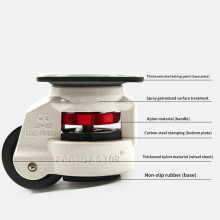 Rubber Foot 40F Foot Level Adjustment Equipment Cart Caster 60Kg Load Capacity Furniture Leveling Roller Master Foma Wheel