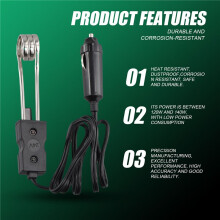 Portable 24V Electric Car Boiled Immersion Water Heater Traveling Camping Picnic New