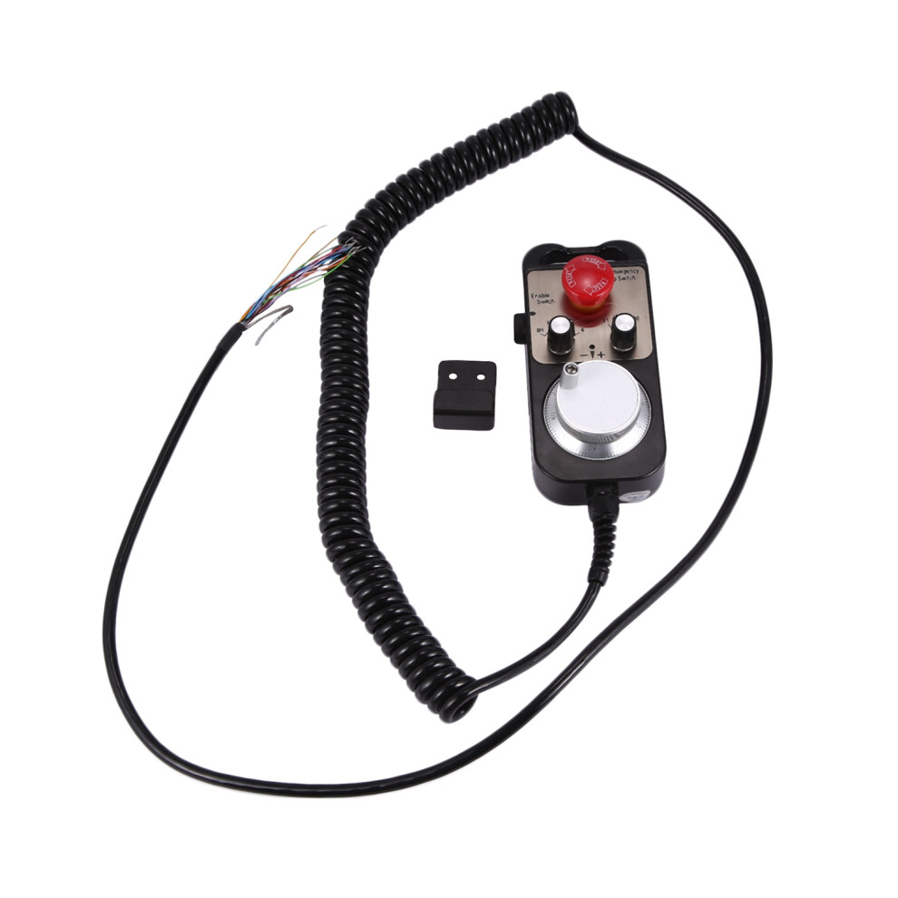 Universal Cnc 4 Axis Mpg Pendant Hand Wheel 100 Pulse 5V & Emergency Stop Cnc Router Handwheel 4Axis Type 6034276645607
