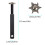 Hex Clearing Tool   Sharpener With 6 Cutters For Optimal Backspin Black 4