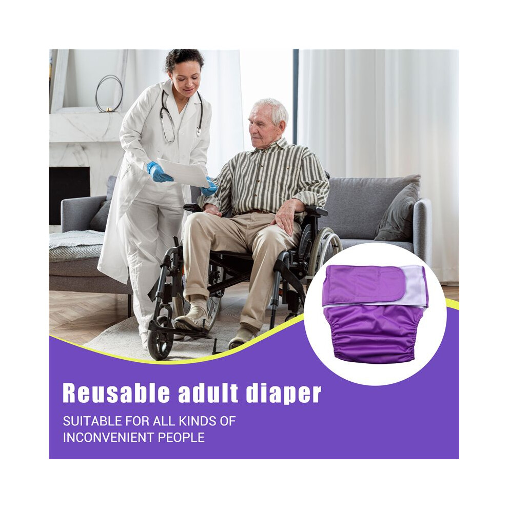 Spactz Super Large Reusable Adult Diaper For Old People And Disabled, Size Adjustable Waterproof Incontinence Pants Underwear
