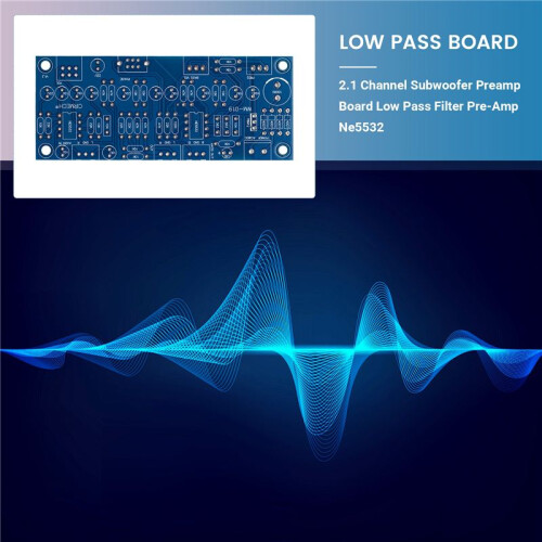 2.1 Channel Subwoofer Preamp Board Low Pass Filter Pre-Amp Amplifier ...