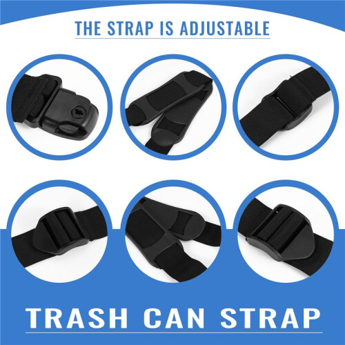 Bin Strap Garbage Lock Trash Can Lid Strap Garbage Can Security System 1