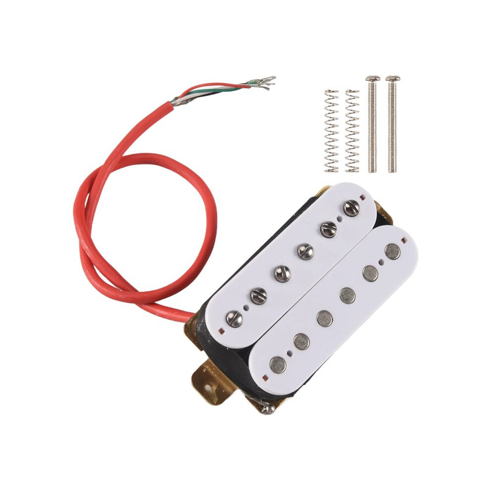 Electric Guitar Humbucker Pickups Bridge Alnico V Pickup White 4713206260647