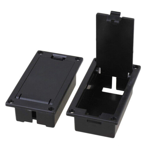 Custodia Per Vano Batterie Per Basso Elettrico 9V Custodia Nero 10 Pezzi 1
