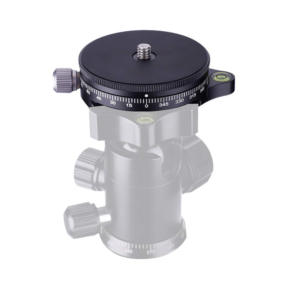 Camera Pan Base With Arca Swiss Style Plate, 0.95Cm Screw Aluminum Panoramic Tripod With Bubble Level, Load Capacity 22 Lbs 4711464400775