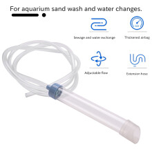 Fish Tank Aquarium Gravel Cleaner Syphon Vacuum Water Changer Pump Siphon Hose