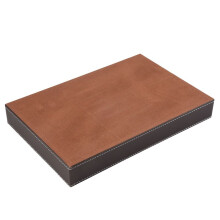 4 Slots Desk Drawer Organizer, Pu Leather Drawer Storage Organizer Divider for Office Desk Supplies Value Collection and Accessories Purpose Storage