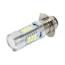 H6 Single-Claw Motorcycle 3030 21SMD Led Headlight  Light Lamp Bulb 1200LM White 21W