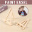 24 Pack  Wood Display Easel Wood Easels Set For Paintings  Small Acrylics Oil Projects 2