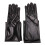 Long gloves in leather optics One Size Black - Black 1