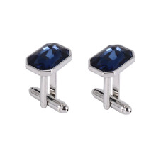 1 Pair Fashion Diamond Colorful Glass Cufflinks Cuff Womens Mens Dress Business Wedding Cufflinks Gift Present()