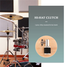 Aleacion de Embrague Hi-Hat aplicable a Hi Hat tambor del jazz del soporte del platillo Herramientas de instrumentos y accesorios