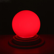 E27 Led Ampoules - E27 1w Pe Givre Led Globe Colore blanc / rouge / vert / bleu / jaune lampe 220v -1PCs(rouge)