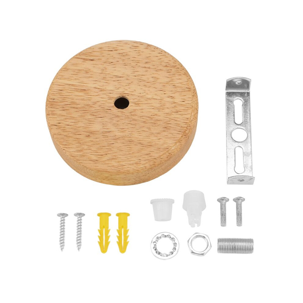 Lamp Base Concise Style Modern Ceiling Plate Wooden Ceiling Holder E27 Lamp Fitting Chandelier Base Diy Lighting Accessories Î¦100Mm Hidden Screw 6031396589668