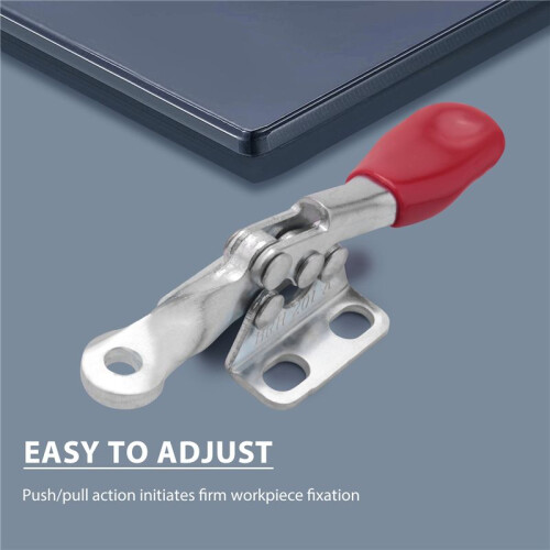 4 PCS 60 Lbs Antislip Covered Hand Tool Toggle Clamp Horizontal Clamp 201A 1