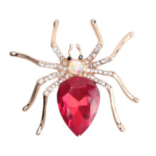 Fashion Alloy Spider Crystal Brooch for Women's Dresses or Womens Clothing