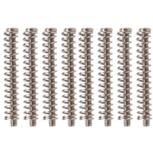 8 Pcs M2.5x32MM Electric Guitar Humbucker Pickups Adjust Height Screw and Spring - Pitch 0.4mm - Silver