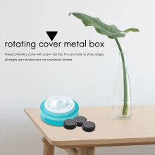Latas de Aluminio - Paquete de 40 1Oz / 30G Contenedor de Lata de Metal Redondo Tornillo Tapas Superiores Contenedores de Muestra de Cosméticos Velas
