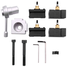 CNC Tour Porte-Outils Changement Rapide Outil Post Cutter Holder Kit de Vis Ensemble AléSage Bar Tournant Facing Holder Clé