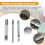 4PCS 831 Type Metal Snap Fasteners Press Studs Button Installation Tools Hand Punch Tool Set DIY Materials Accessories 6