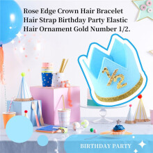 Newborn Infant Toddler Baby Girl Boy Half 1/2 First Second Third Birthday Crown Party Cake Smash Headband Hair Accessories
