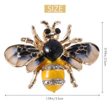 Fashionable Bumble Bee Crystal Brooch Pin Costume Badge Party Jewelry Gift Fashion bee