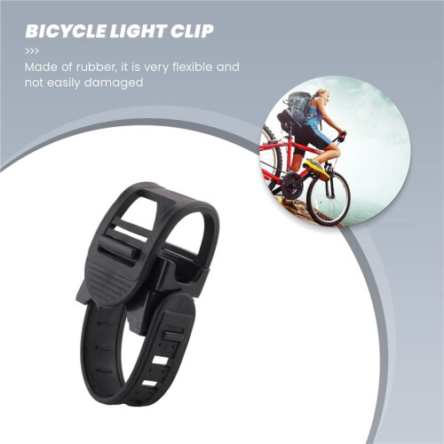 360 Staffa per torcia a luce frontale con supporto per torcia per bicicletta