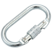 O Shape 25KN Alloy steel Safety Buckle Professional rock climbing carabiner mountaineering buckle main lock