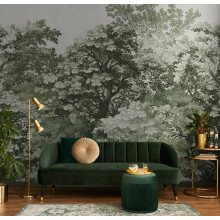 Superfresco Easy Forest Canopy Sage Print To Order 3m x 2.8m Mural | Wallpaper Roll