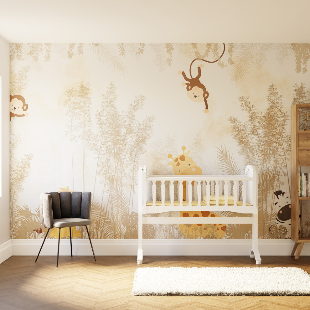 Superfresco Easy Roarsome Natural Print To Order 3M X 2.8M Mural | Wallpaper Roll