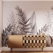 Superfresco Easy Flora & Fauna Mono Print To Order 3m x 2.8m Mural | Wallpaper Roll