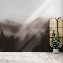 Superfresco Easy Misty Landscape Neutral Print To Order 3m x 2.8m Mural | Wallpaper Roll