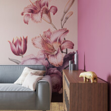 Superfresco Easy Antique Floral  Soft Blush Print To Order 3m x 2.8m Mural | Wallpaper Roll