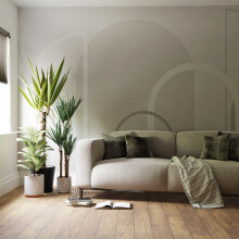 Superfresco Easy Linear Arch Grey Print To Order 3m x 2.8m Mural | Wallpaper Roll