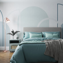 Superfresco Easy Linear Arch Blue Print To Order 3m x 2.8m Mural | Wallpaper Roll
