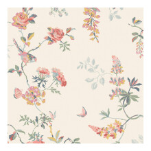 Cath Kidston Birds &amp; Roses Spring Floral Wallpaper