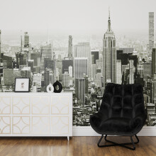 Superfresco Easy Empire Mono Print To Order 3m x 2.8m Mural | Wallpaper Roll