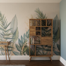 Superfresco Easy Flora & Fauna Pink Duck Egg Print To Order 3m x 2.8m Mural | Wallpaper Roll