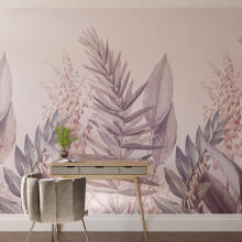 Superfresco Easy Flora & Fauna Purple Print To Order 3m x 2.8m Mural | Wallpaper Roll