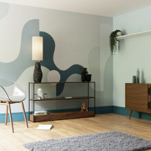 Superfresco Easy The Wave Blue Print To Order 3m x 2.8m Mural | Wallpaper Roll
