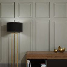 Superfresco Easy Stately Panel Grey Print To Order 3m x 2.8m Mural | Wallpaper Roll