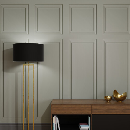 Superfresco Easy Superfresco Easy Stately Panel Grey Print To Order 3m x 2.8m Mural | Wallpaper Roll