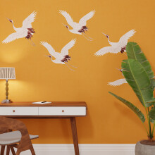 Superfresco Easy Cranes in Flight Ochre Print To Order 3m x 2.8m Mural | Wallpaper Roll