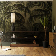 Superfresco Easy Palm Silhouette Sage Print To Order 3m x 2.8m Mural | Wallpaper Roll