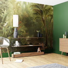 Superfresco Easy Jungle Green Print To Order 3m x 2.8m Mural | Wallpaper Roll