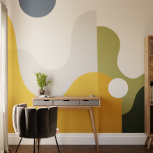 Superfresco Easy The Wave Yellow Print To Order 3m x 2.8m Mural | Wallpaper Roll