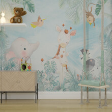 Superfresco Easy Circle of Life Blue Print To Order 3m x 2.8m Mural | Wallpaper Roll