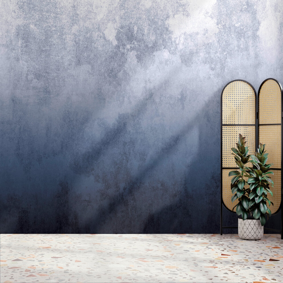 Superfresco Easy Ombre Navy Print To Order 3M X 2.8M Mural | Wallpaper Roll